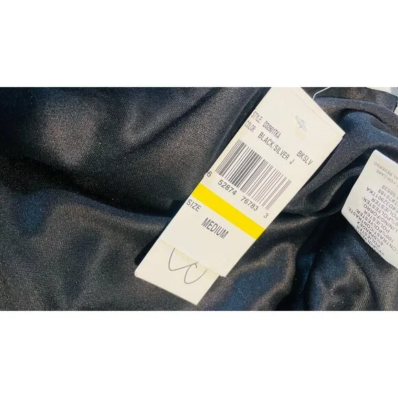 Strapless Black Ruched Mini Dress Women Sequins Size M Speechless Partywear - Picture 8 of 16